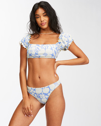 4 Beyond The Blue Isla Low-Rise Bikini Bottoms White ABJX400451 Billabong