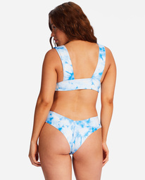 4 Bleached Blue Fiji Cheeky Bikini Bottoms Red ABJX400518 Billabong