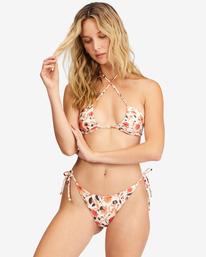 1 Swept Away Tie-Side Tanga Bikini Bottoms Multicolor ABJX400657 Billabong