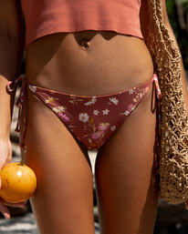 1 Whisper To Me Tanga Bikini Bottoms Brown ABJX400672 Billabong