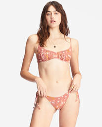 2 Whisper To Me Tanga Bikini Bottoms Brown ABJX400672 Billabong