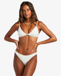 billabong, In The Loop Isla - Bas de bikini pour Femme, SALT CRYSTAL (scs) In The Loop Isla - Bikini Bottoms for Women ABJX400678