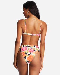 0 Magic Gardens High-Rise Maui Rider Bikini Bottoms White ABJX400684 Billabong