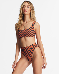 2 Cross Step Maui Rider - Braguita de Bikini para Mujer Rojo ABJX400714 Billabong