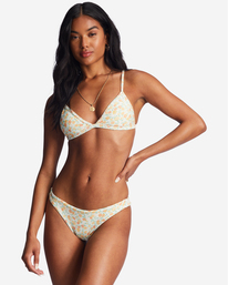 2 Aint She Sweet Tanlines Tanga Bikini Bottoms White ABJX400725 Billabong