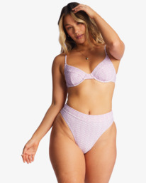 2 Covered In Love Tanlines Maui Bikini Bottoms Purple ABJX400729 Billabong