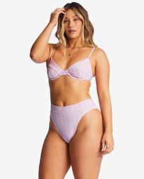 3 Covered In Love Tanlines Maui Bikini Bottoms Purple ABJX400729 Billabong