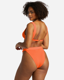 4 Lined Up Banded Hike Bikini Bottoms Pink ABJX400735 Billabong