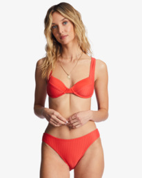 1 Lined Up Lowirder - Bas de bikini pour Femme Rouge ABJX400737 Billabong