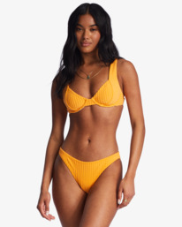billabong, In The Loop Tropic - Bas de bikini pour Femme, BRIGHT NECTAR (nhp0) In The Loop Tropic - Bikini Bottoms for Women ABJX400740