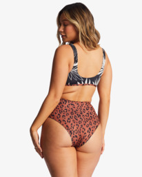 2 Spotted In Paradise Hi Retro Reversible High Leg Bikini Bottoms Multicolor ABJX400745 Billabong