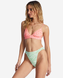 3 Lei Low Rev Banded Hike - Braguita de bikini reversible para Mujer Multicolor ABJX400760 Billabong