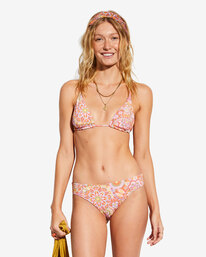 2 Billabong x Smiley Good Times Rev Lowrider Reversible Bikini Bottoms Multicolor ABJX400771 Billabong
