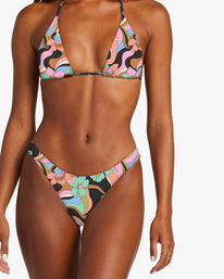 5 Dont Trip Tanga Skimpy Bikini Bottoms Black ABJX400798 Billabong