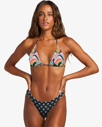 6 Dont Trip Tanga Skimpy Bikini Bottoms Black ABJX400798 Billabong