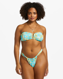 5 Summer Sky Ruched Hike Skimpy Bikini Bottoms Multicolor ABJX400802 Billabong