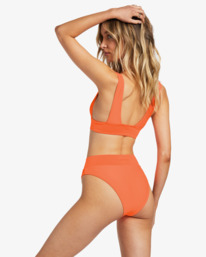 2 Lined Up Rise Bikini Bottoms Pink ABJX400823 Billabong