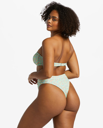 4 I Sea You Tanlines High Waist Bikini Bottoms Green ABJX400824 Billabong