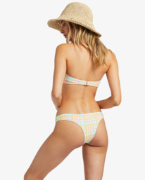 2 Check Please Cocoa Skimpy Bikini Bottoms Multicolor ABJX400829 Billabong