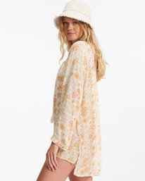 1 Blue Skies Gauze Beach Cover-Up White ABJX600164 Billabong