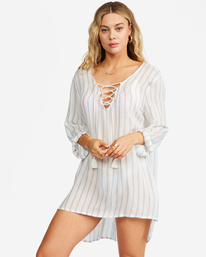 0 Blue Skies Mini Beach Cover-Up White ABJX600168 Billabong