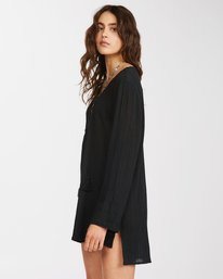 1 Blue Skies Mini Beach Cover-Up Black ABJX600169 Billabong