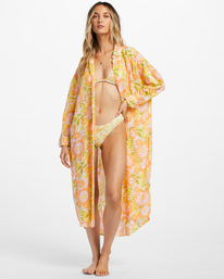 0 Daylight Dreamin Midi Shirt Swim Cover-Up Orange ABJX600210 Billabong