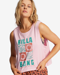 4 A/DIV - Camiseta sin mangas para Mujer Rosa ABJZT00622 Billabong