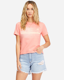 0 You're A Peach Vintage Cut T-Shirt Pink ABJZT00694 Billabong