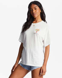 1 Of The Moon Oversized T-Shirt White ABJZT01021 Billabong