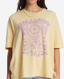 3 Future Is Bright Oversized T-Shirt Orange ABJZT01032 Billabong