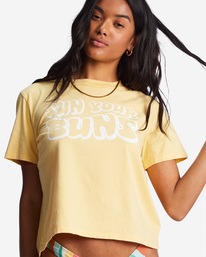 3 Sun Your Buns T-Shirt Yellow ABJZT01035 Billabong