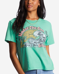 3 Choppy Waters T-Shirt Green ABJZT01036 Billabong
