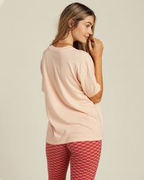 2 Desert Nights Graphic Boyfriend T-Shirt Pink ABJZT01072 Billabong