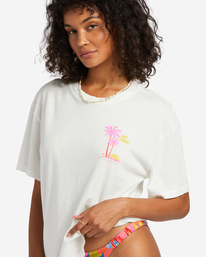 3 Fun In The Sun Oversized T-Shirt White ABJZT01155 Billabong