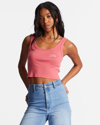 0 Keep Shining Cropped Tank Top Pink ABJZT01164 Billabong