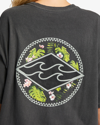 4 Kamea Monstera Diamond Oversized T-Shirt Black ABJZT01236 Billabong