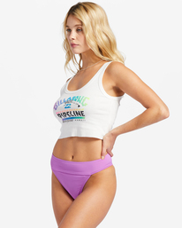 1 Pro Pipeline Cropped Tank Top White ABJZT01241 Billabong