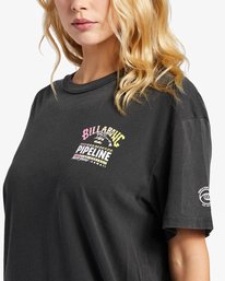 3 Pro Pipeline Poster Oversized T-Shirt Black ABJZT01243 Billabong