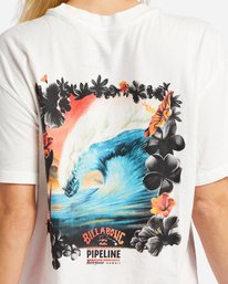 5 Pipeline Floral - Übergroßes T-Shirt für Frauen Weiss ABJZT01245 Billabong