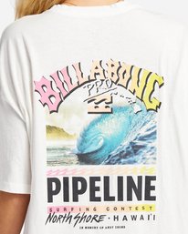 3 Pro Pipeline Poster Oversized T-Shirt White ABJZT01247 Billabong