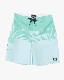 0 Boys' (2-7) Tribong Pro Boardshorts 13" Green ABTBS00124 Billabong