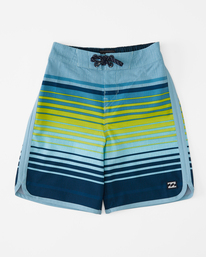 0 Boys' (2-7) '73 Stripe Pro Boardshorts 14" Green ABTBS00125 Billabong