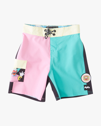 0 Boys' (2-7) The Simpsons Krusty Lo Tide Boardshorts 13" Black ABTBS00135 Billabong