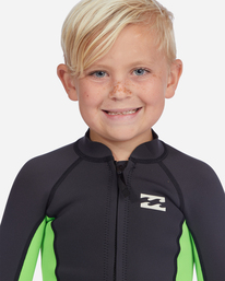 4 Boy's (2-7) 1/1mm Absolute Wetsuit Jacket Green ABTW800101 Billabong