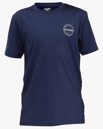 0 Boys' (2-7) Rotor Loose Fit Short Sleeve Surf Tee Blue ABTWR00113 Billabong