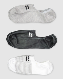 2 All Day Tie-Dye No-Show Socks Black ABYAA00170 Billabong