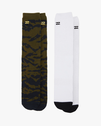 ZEBRA BLOCK CREW SOCK  ABYAA00182