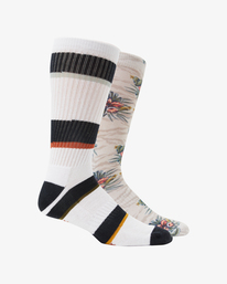 0 2 Pack Jungle Crew Socks Multicolor ABYAA00187 Billabong