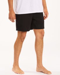 4 All Day Layback Boardshorts 16" Black ABYBS00153 Billabong